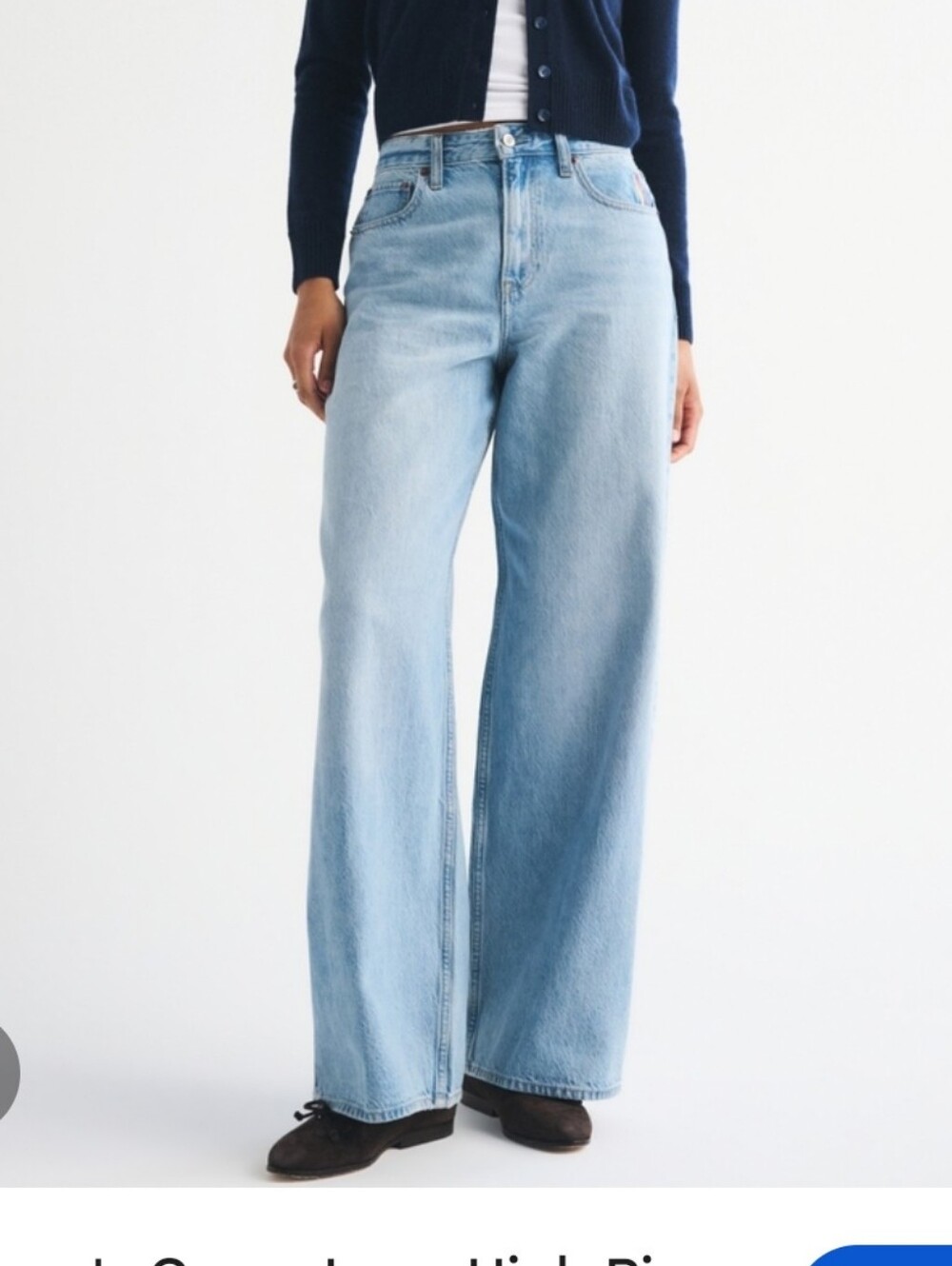 Abercrombie & Fitch Wide Leg High Rise Jeans